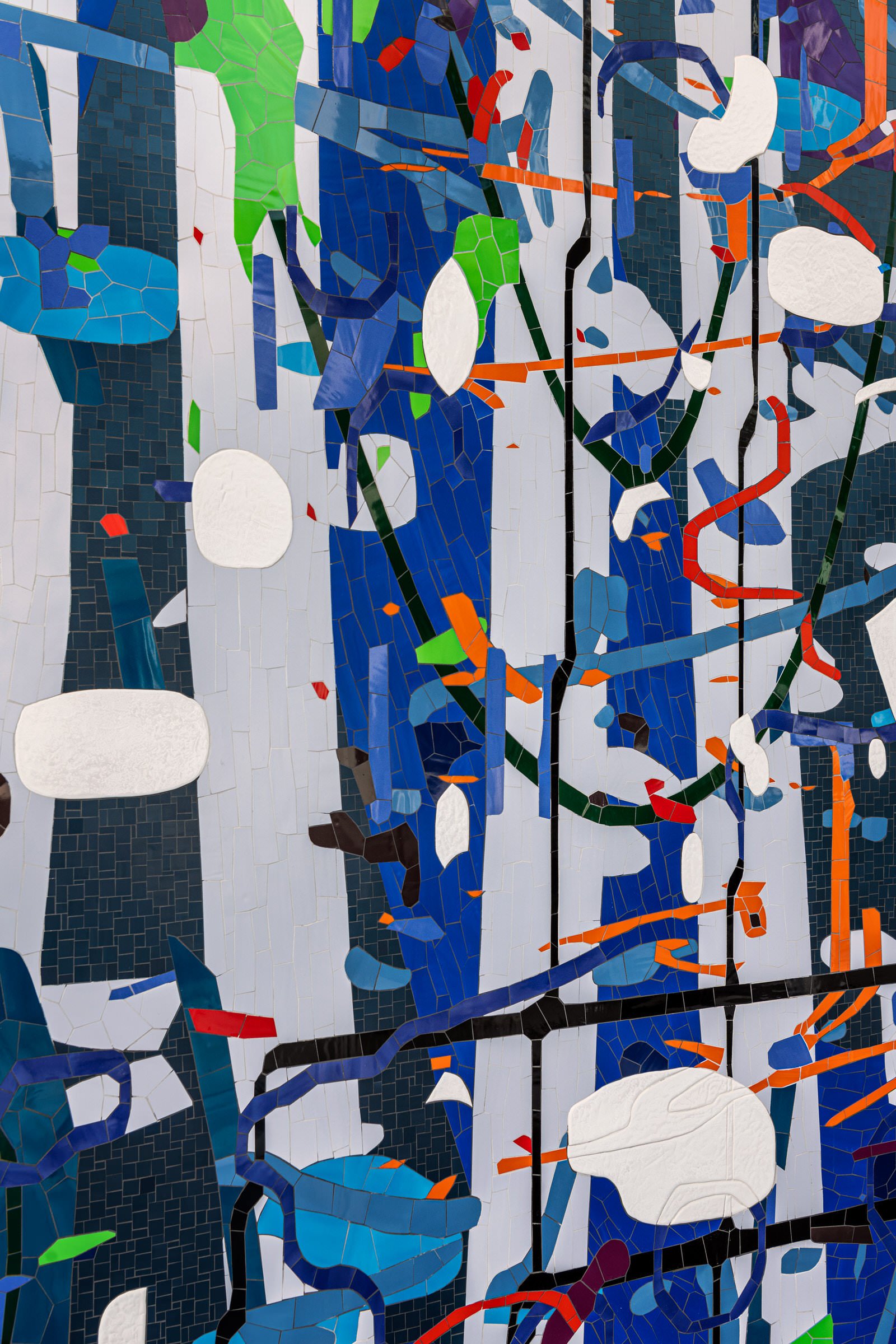 Amy Ellingson mosaic — close view of the color field